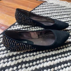 Steve Madden pointed flat with metallic beading